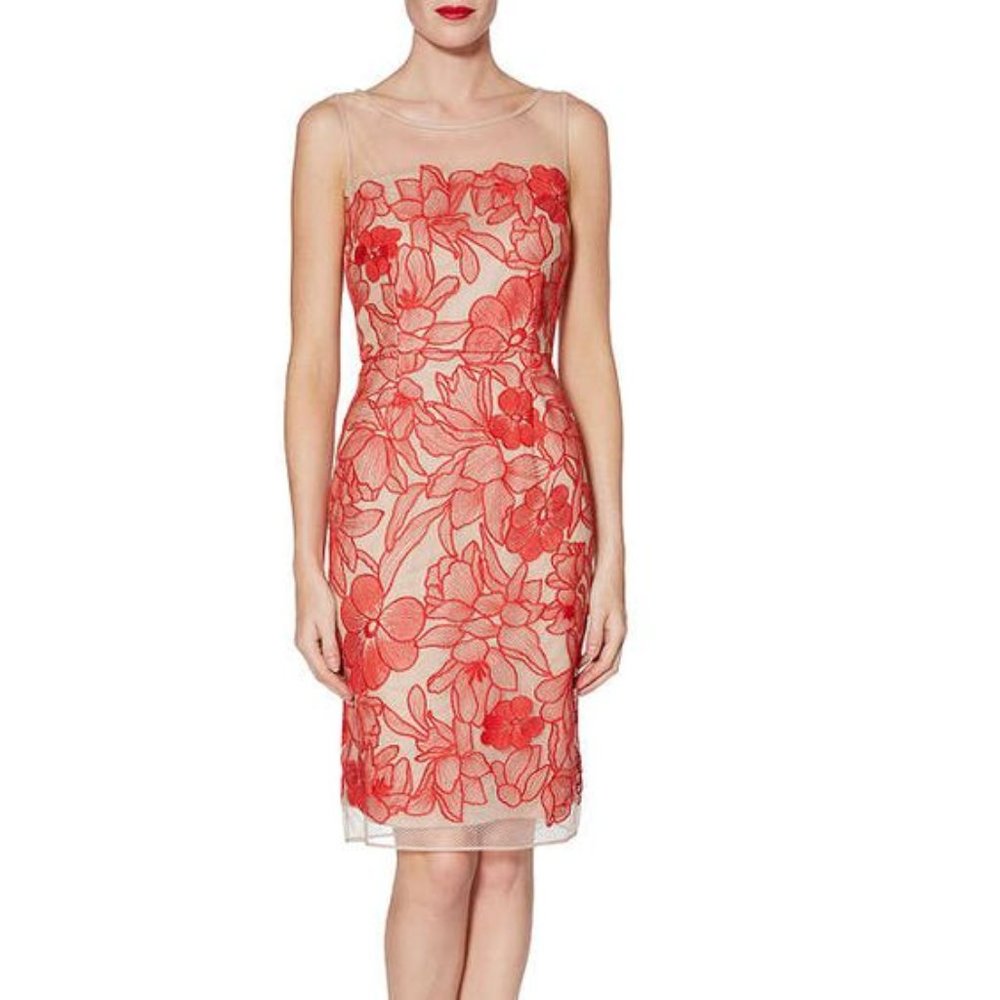Mesh Embroidered Floral Dress